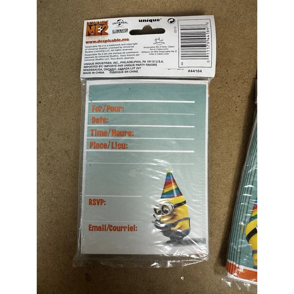 Despicable Me MINIONS  Birthday Party supplies
